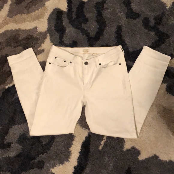 J. Crew white denim jeans 🤍